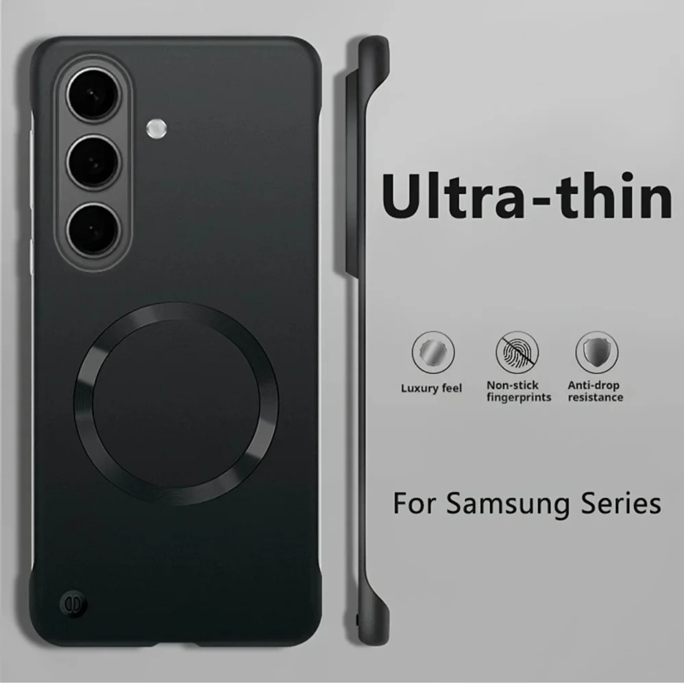 Samsung Galaxy S22 Ultra 5G Slim Matte Black Case - Half-Frame Magsafe NEW